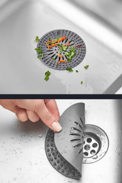 2’li Lavabo Matı ve Süzgeç Seti, Musluk Sünger Matı + Süzgeçli Banyo Küvet Evye Tıkacı Gider Kapağı