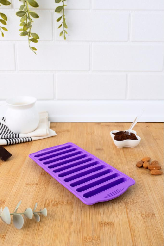 SİLİCOLİFE ÇUBUK ÇİKOLATA VE BUZ KALIBI LİLA