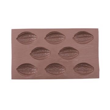 SİLİCOLİFE 8'Lİ BÜYÜK CEVİZ KEK KALIBI KAHVERENGİ