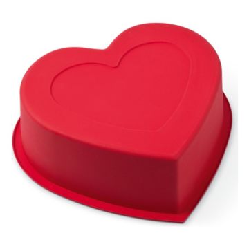 Silicolife SET010 Sevgiliye Özel Kalp ve Gül Desenli Kek ve Pasta Kalıbı Seti