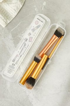 2’li Makyaj Aksesuar Kutusu Seti, Makyaj Takı Kozmetik Fırça Macun Tıraş Taşınabilir Saklama Kabı