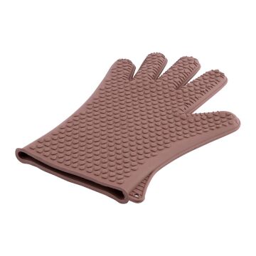 SİLİCOLİFE BEŞ PARMAK FIRIN ELDİVENİ KAHVERENGİ