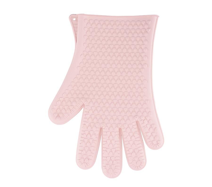 SİLİCOLİFE BEŞ PARMAK FIRIN ELDİVENİ SOFT PEMBE