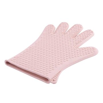 SİLİCOLİFE BEŞ PARMAK FIRIN ELDİVENİ SOFT PEMBE