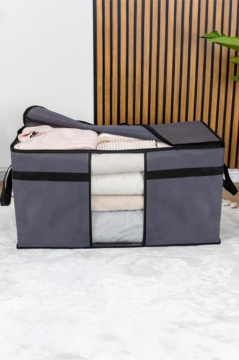 3’lü Yorgan Hurcu Seti, Yastık Yorgan Kıyafet Giysi Çamaşır Çeyizlik Düzenleyici (70x40cm) 3 Adet