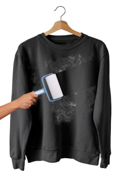 Tüy Toplayıcı Rulo, Kedi Köpek Tüyü Elbise Kanepe Araba Koltuğu Yapışkanlı Temizleme Rulo 60 Yaprak