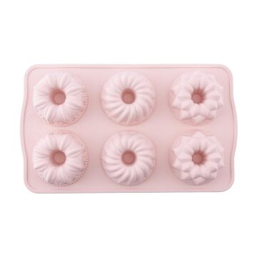 Silicolife SL06 6'lı Karma Kek Kalıpları Pembe