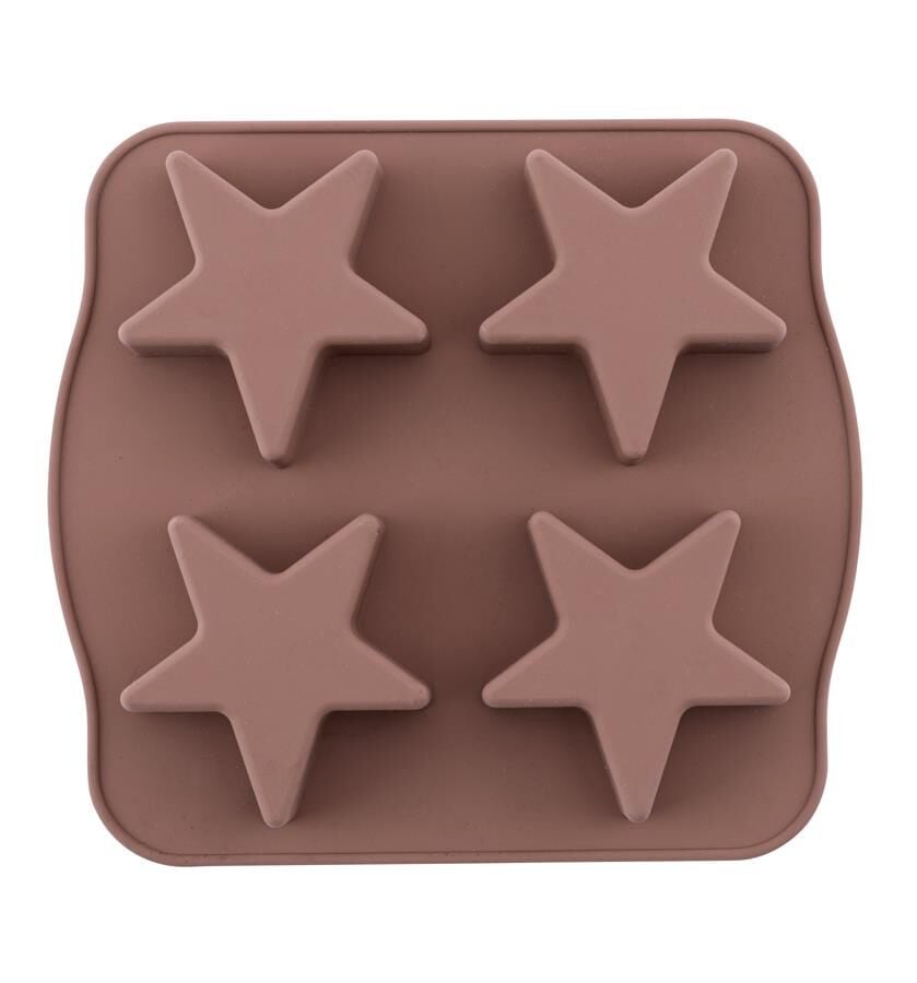 SİLİCOLİFE 4'LÜ YILDIZ KEK KALIBI KAHVERENGİ