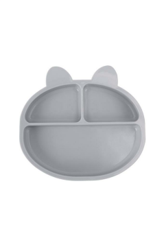 Silicolife 3 Gözlü Silikon Mama Tabağı, Vakum Tabanlı Bebek Çocuk Porsiyon Tabak Gıda Sertifikalı