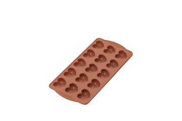 SİLİCOLİFE KALP ÇİKOLATA VE BUZ KALIBI (VAKUMLU) Kırmızı