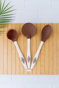 SLİCOLİFE ŞEFİN SERVİS SETİ KAHVERENGİ