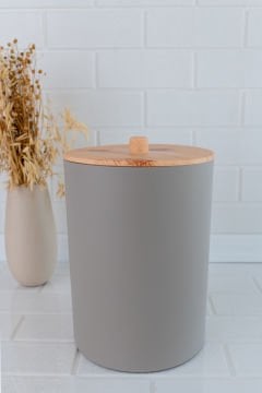 Flosoft Bambu Desenli Mutfak Banyo Çöp Kovası