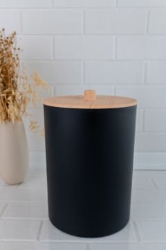 Flosoft Bambu Desenli Mutfak Banyo Çöp Kovası