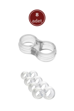 Flosoft 8 Adet Kapı Pencere Kolu Stoperi, Kapı Duvar Güvenliği Darbe Önleyici Tampon 8’li Set