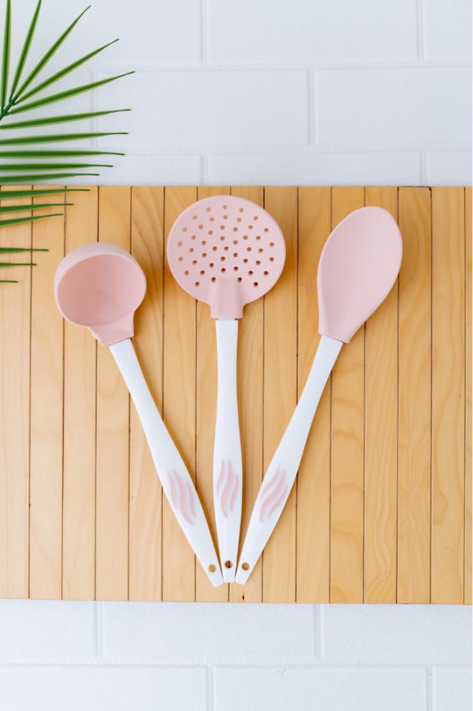 SLİCOLİFE ŞEFİN SERVİS SETİ SOFT PEMBE