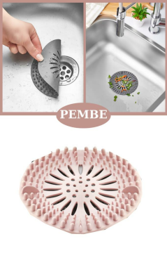 Flosoft Süzgeçli Lavabo Banyo Küvet Tıkacı, Yuvarlak Evye Küvet Banyo Gider Kapağı
