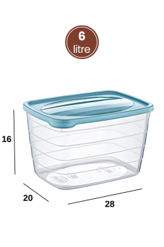 Evcil Hayvan Kuru Mama Saklama Kabı 6 Litre, Şeffaf Gövdeli Kedi Köpek Mama Kutusu BPA İçermez