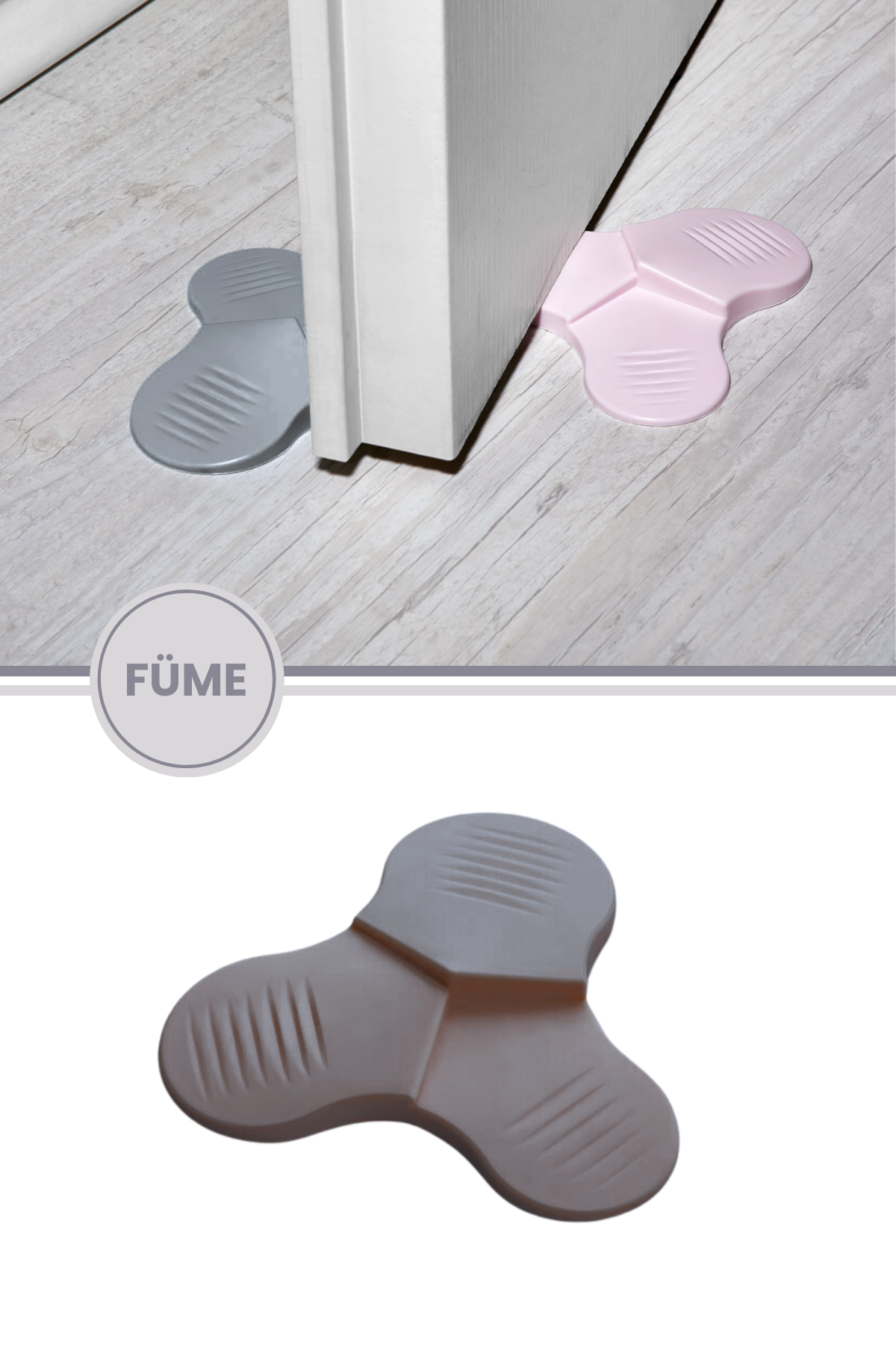 Flosoft 3 Kademeli Kapı Stoperi, Kapı Altı Tutucu Takozu, Kapı Durdurucu