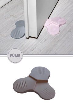 Flosoft 3 Kademeli Kapı Stoperi, Kapı Altı Tutucu Takozu, Kapı Durdurucu Füme