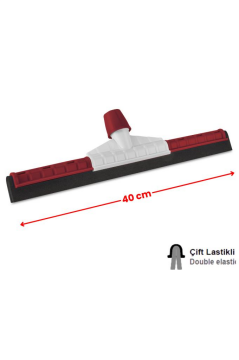 Flora Çift Lastikli Trendy Yersil 40 Cm, Plastik Çekçek Çekpas Başlığı (Standart Saplarla Uyumlu) F364 Kırmızı
