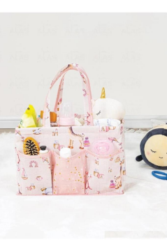 Onikiden Bebek Bakım Çantası, Anne Bebek Bakım Düzenleyici Organizer Pembe