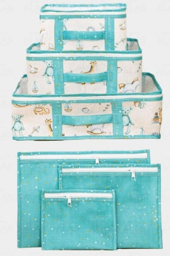 Onikiden 6’lı Bebek Doğum Çanta Seti, Çok Kullanışlı Düzenleyici Seyahat 6’lı Set