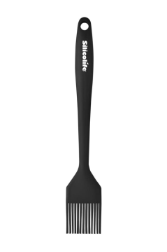 Silicolife Spatula ve Fırça Seti, Isıya Dayanıklı Yanmaz Yapışmaz Silikon Spatula ve Yumurta Fırçası 2’li Set