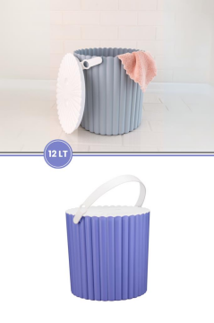 FLORA TRENDY ÇOK AMAÇLI YUVARLAK KOVA F365 Mavi