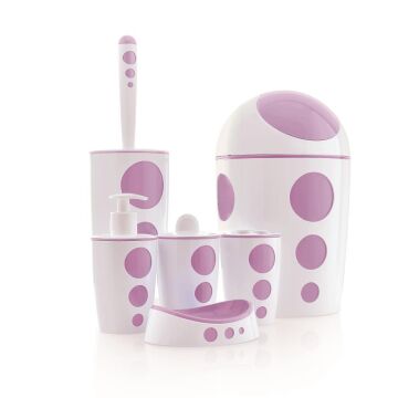 FLORA PUNTO BANYO SETİ 6 PARÇA F378 LİLA