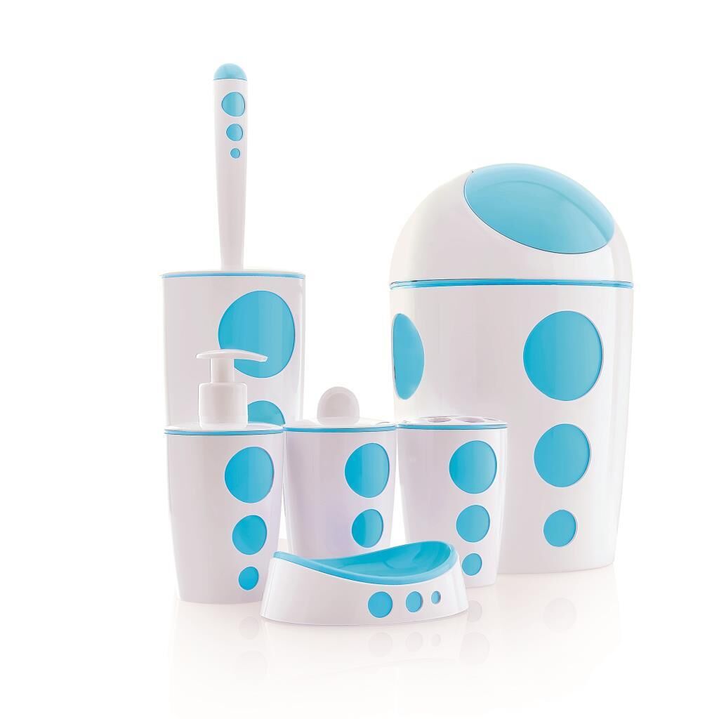 FLORA PUNTO BANYO SETİ 6 PARÇA F378 Turkuaz