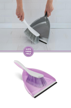 KLIPSLI FARAŞ FIRÇA TAKIMI LİLA