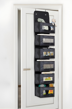 Kapı Arkası Düzenleyici Raf 6 Katlı, Yatak Çocuk Bebek Odası Banyo Havlu Çok Amaçlı Organizer