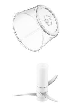 Flosoft Paslanmaz Çelik Bıçak Manuel Doğrayıcı Rondo, 3 Bıçaklı Üstten Basmalı El Robotu 700 ml Yeşil