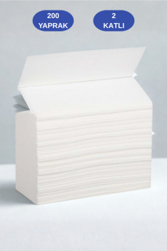 Flosoft Torte Z Katlama Kağıt Havlu 200 Yaprak 12’li Paket, 2 Katlı Süper Emici Dispenser Havlusu 1 Koli