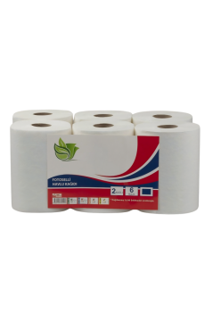 Flosoft Torte Hareketli Havlu 6’lı Paket 3 Kg, Fotoselli Dispenser Havlusu Otomatik Rulo Havlu 21 Cm