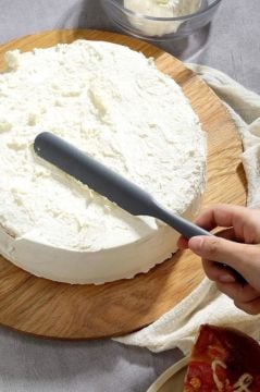 Silicolife Pasta Sıvama Spatulası, Silikon Çikolata Krema Reçel Sıyırma Sıvama Bıçağı Spatulası 25cm Antrasit