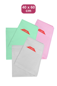 3 Adet Mikrofiber Cam ve Yüzey Temizlik Bezi, Islak Kuru Kullanım Leke Bırakmaz Yıkanabilir 40x60cm