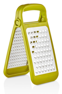 Flosoft Ayrılabilir Inox Paslanmaz Çelik Rende, Pratik Katlanabilir Özel Tasarım Rende Yeşil