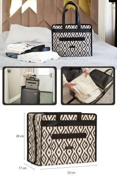 Bölmeli Seyahat Çantası, Bavula Asılabilir Taşınabilir Çok Amaçlı Kıyafet Ayakkabı Düzenleyici