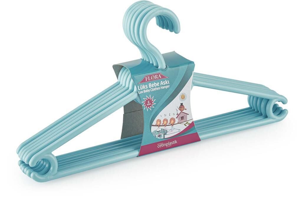 FLORA LÜKS BEBEK ASKISI 6'LIF135 Turkuaz