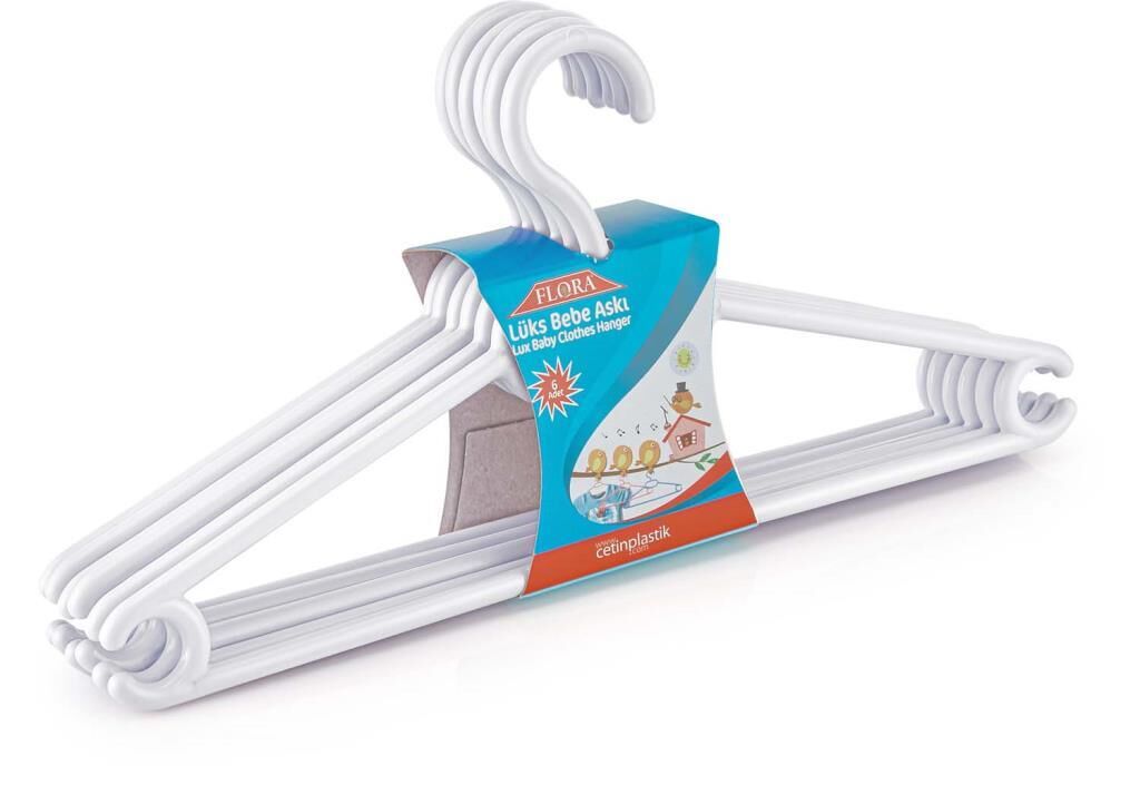 FLORA LÜKS BEBEK ASKISI 6'LIF135 Beyaz