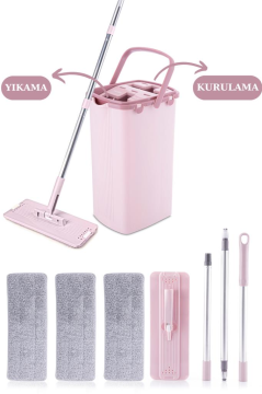 Flora F400 Sihirli Tablet Mop Temizlik Seti ve 2 Adet F396 Yedek Mikrofiber Mop Bezi