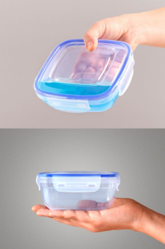Flosoft 500 ml Contalı Kilitli Sızdırmaz Hava Almaz Saklama Kabı Kahvaltılık 3’lü Set (500mlx3 Adet)