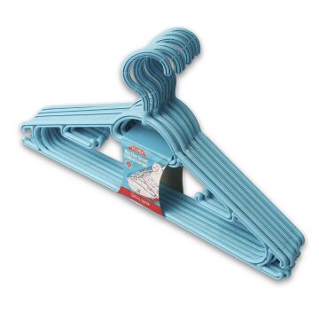 FLORA BÜYÜK BOY SMART ELBİSE ASKISI 6'LI 42 cm F312 Turkuaz