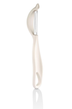 Çok Amaçlı Yan Soyacak, Meyve Sebze Paslanmaz Çelik Bıçaklı Soyucu Beyaz