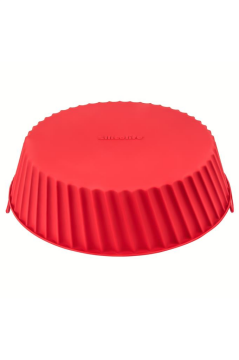 Onikiden Yanmaz Yapışmaz Airfryer Silikon Pişirme Kabı SL099 - Tüm Fritözlerle Uyumlu 20x5cm Kırmızı