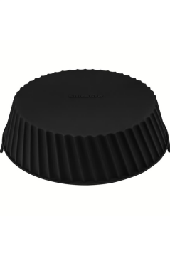 Onikiden Yanmaz Yapışmaz Airfryer Silikon Pişirme Kabı SL099 - Tüm Fritözlerle Uyumlu 20x5cm Siyah