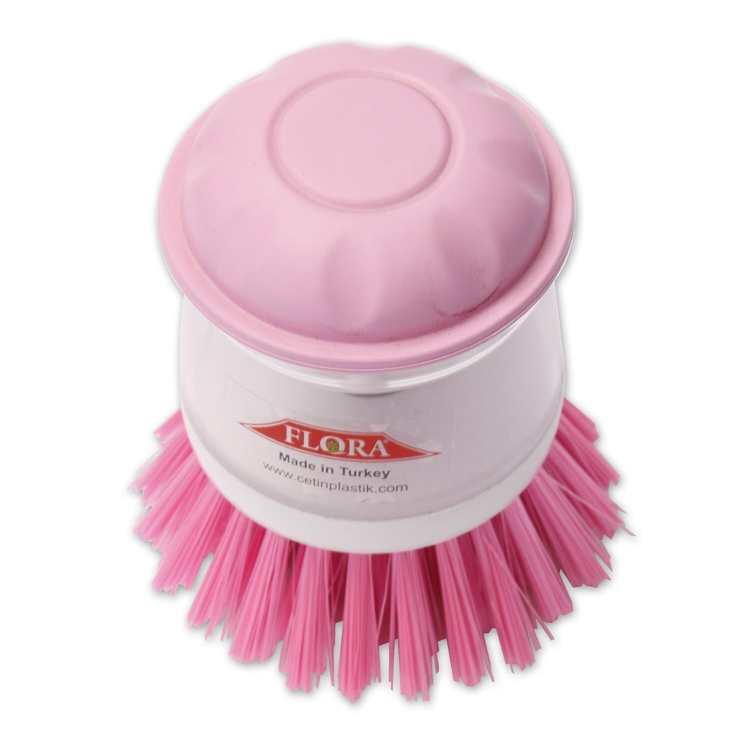 FLORA DETERJAN HAZNELİ BULAŞIK FIRÇASI F389 BEYAZ/PEMBE