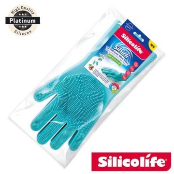 SİLİCOLİFE SİHİRLİ ÇOK FONKSİYONLU BULAŞIK ELDİVENİ SL-060 Mavi