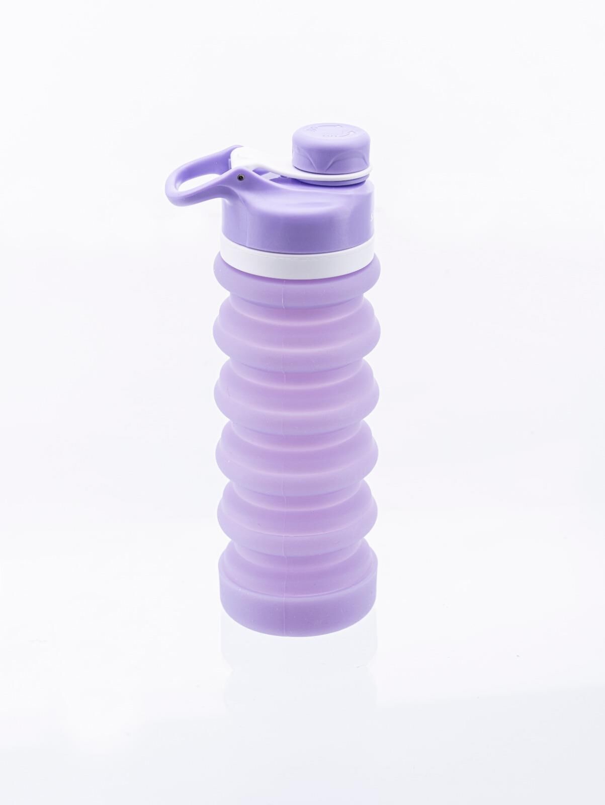 SİLİCOLİFE AKORDİYON KATLANABİLİR SİLİKON SU MATARASI SL-062 LİLA